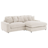 Orleans Furniture - Coaster - Blaine Upholstered Reversible Chaise Sectional Sofa Sand - 509899